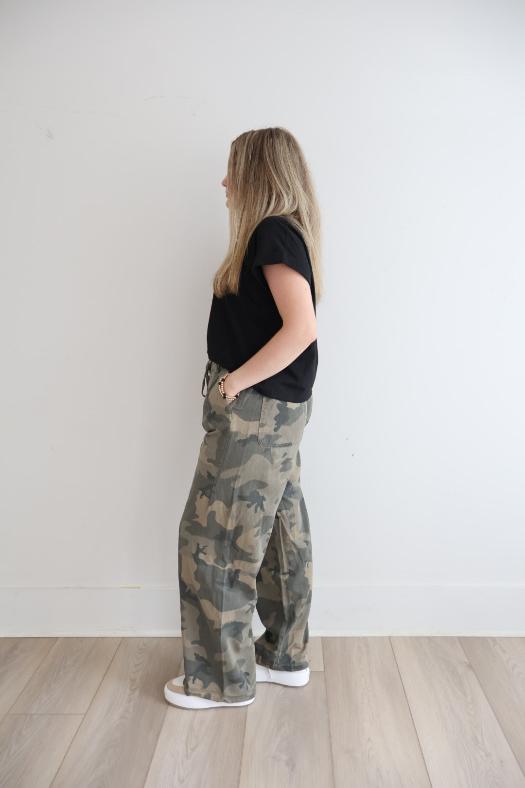 Camo Front Tie Pants