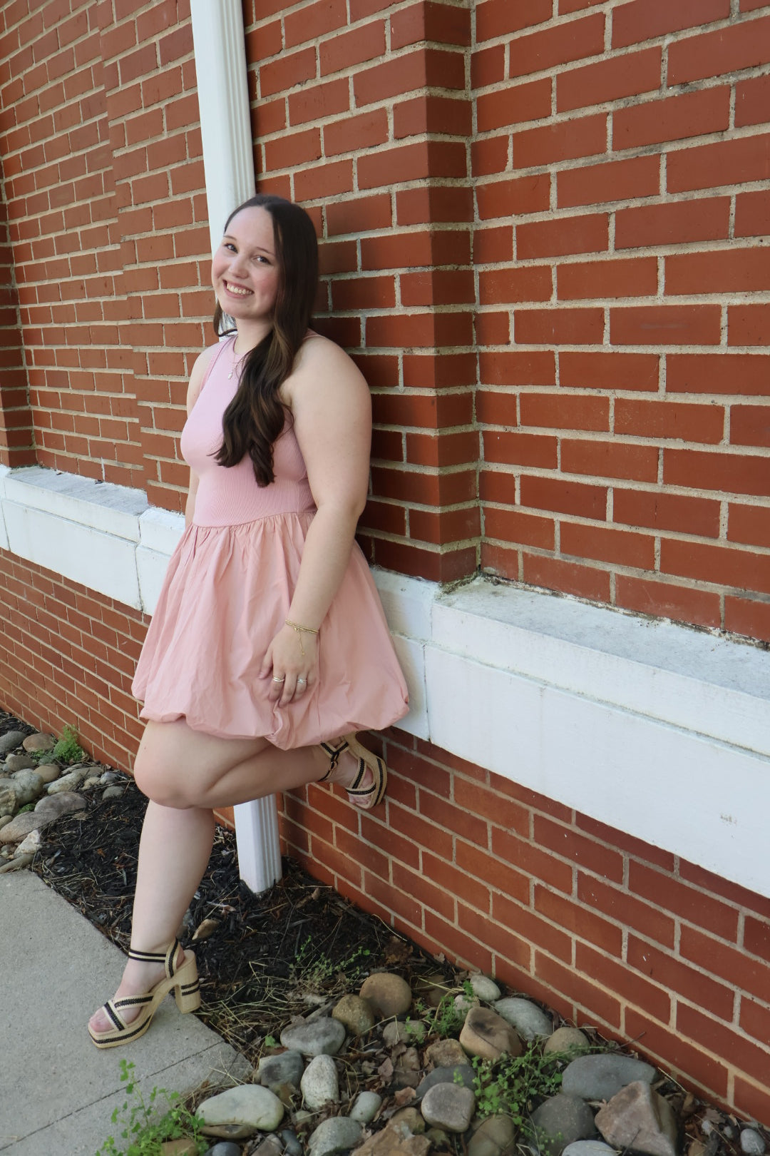 Mauve Ballon Dress