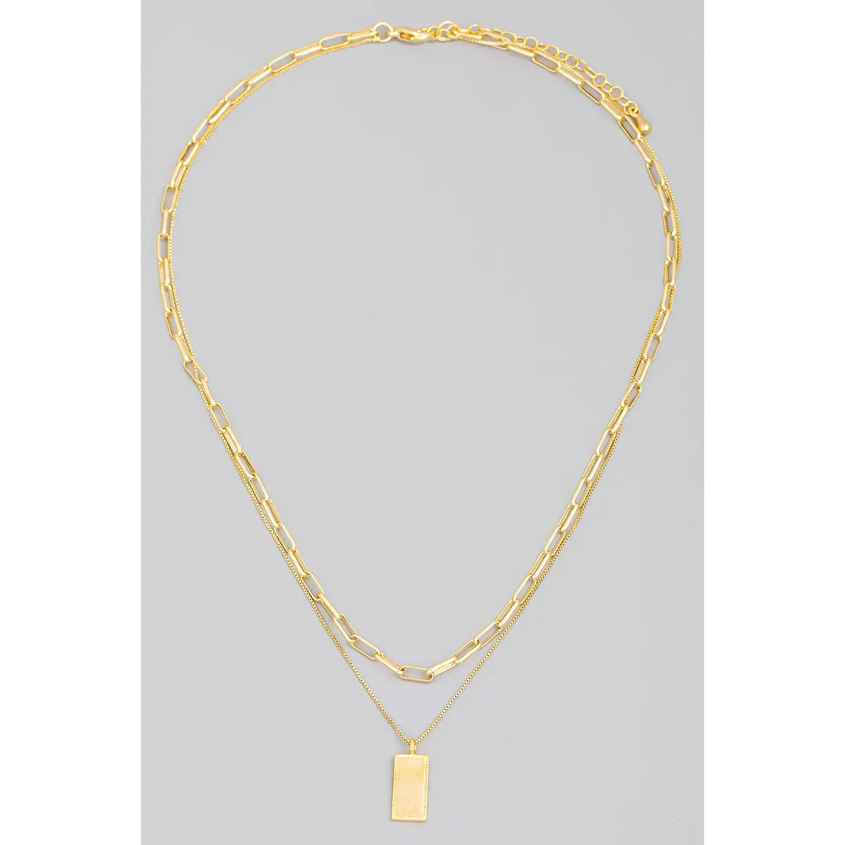 Rectangle Pendent Necklace