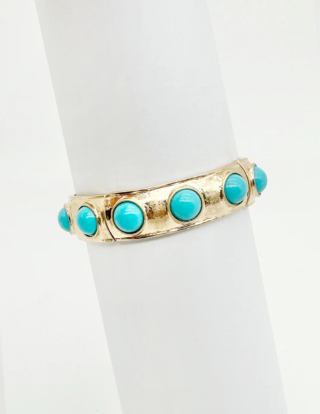 Worn Gold Stretch Teal
