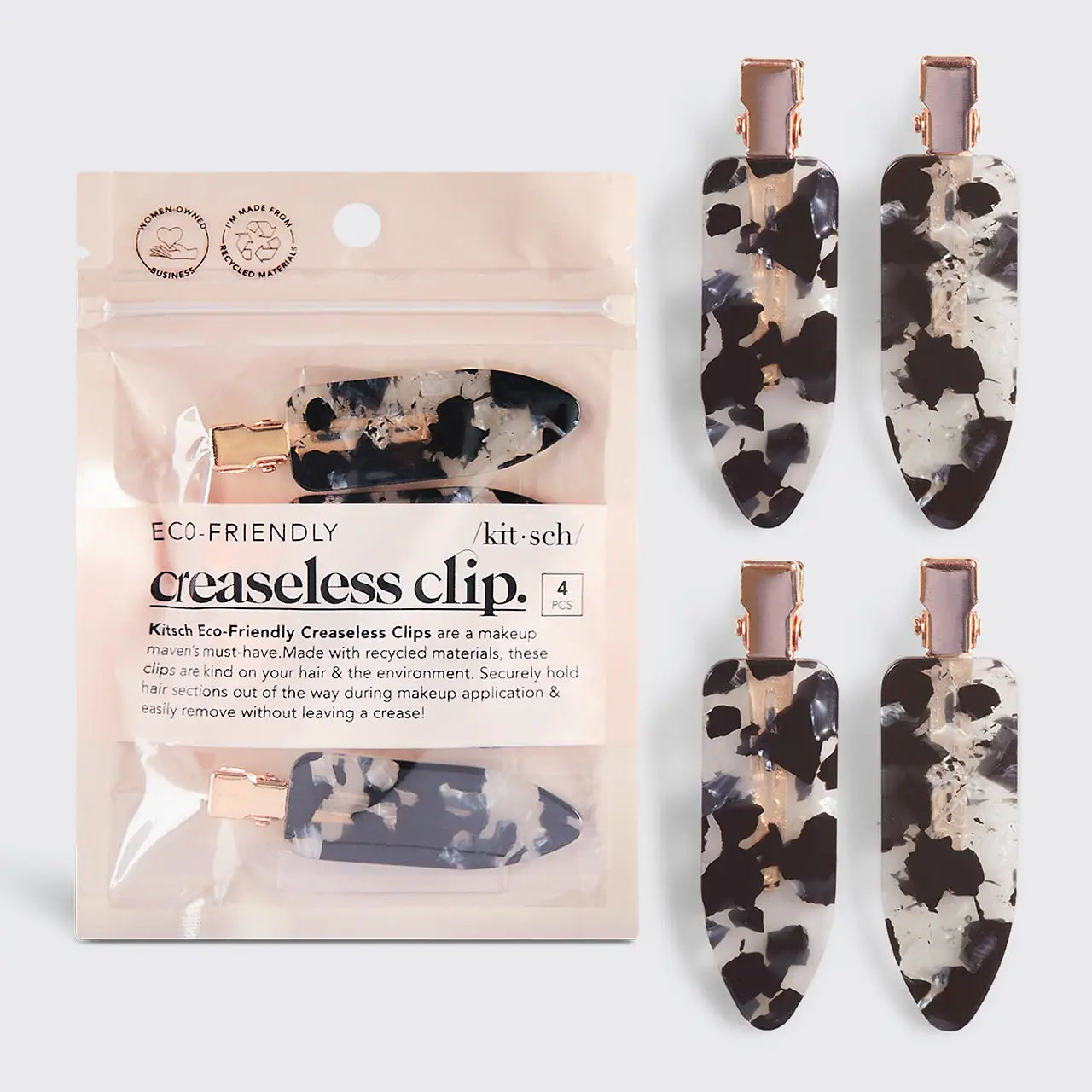 Creaseless Clips Black Terazzo