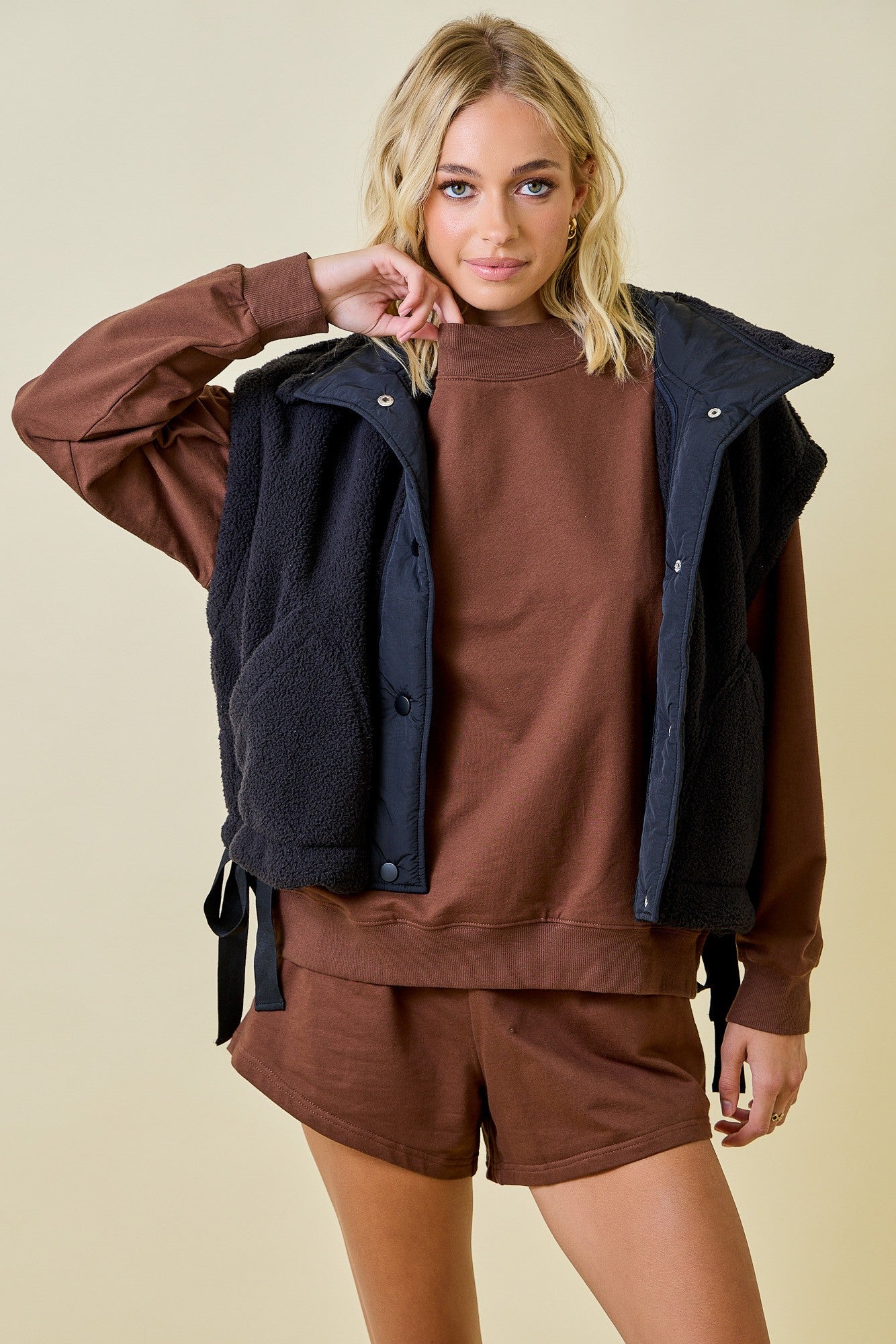 Fleece Puffer Vest