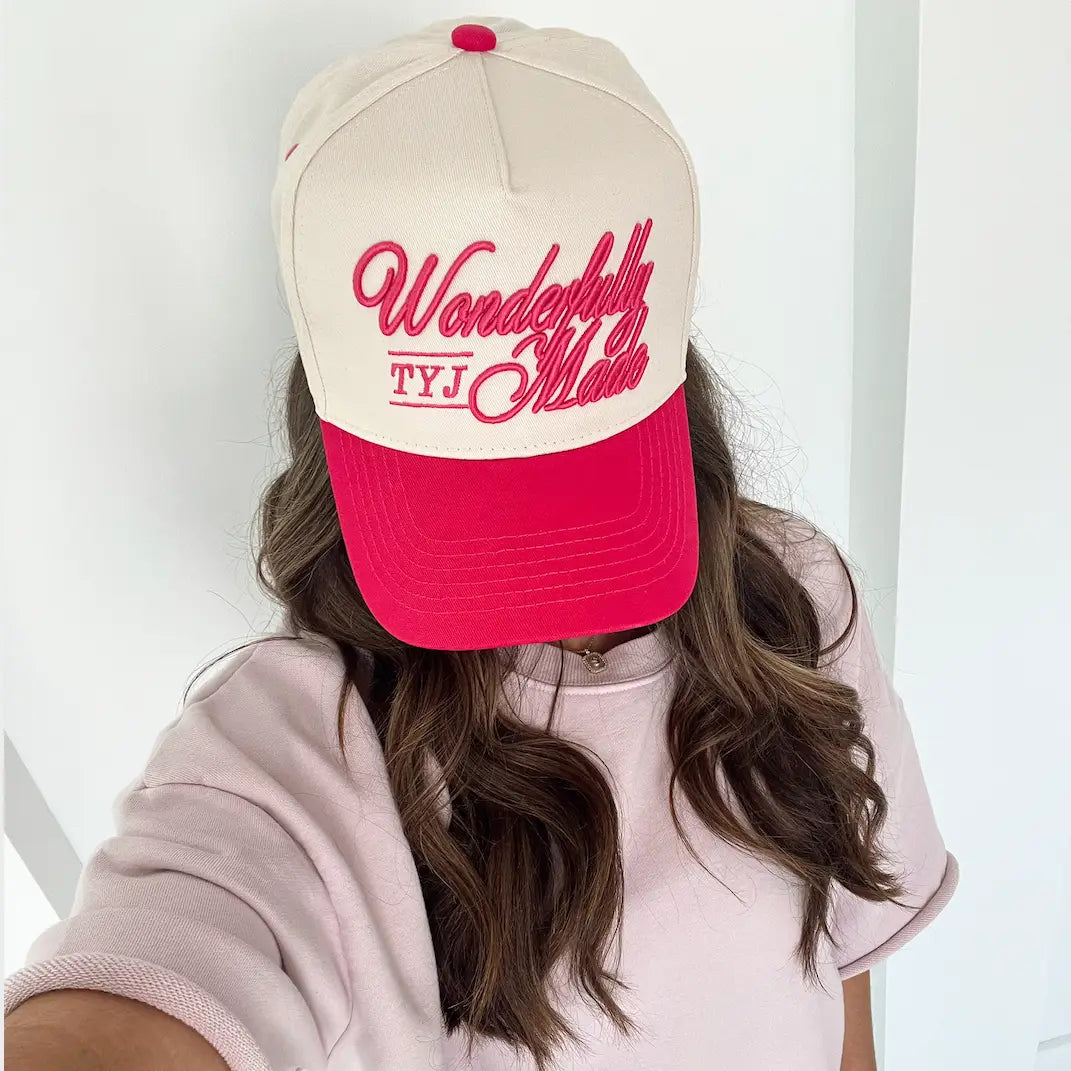 Wonderfully Made - Hot Pink Vintage Trucker Hat