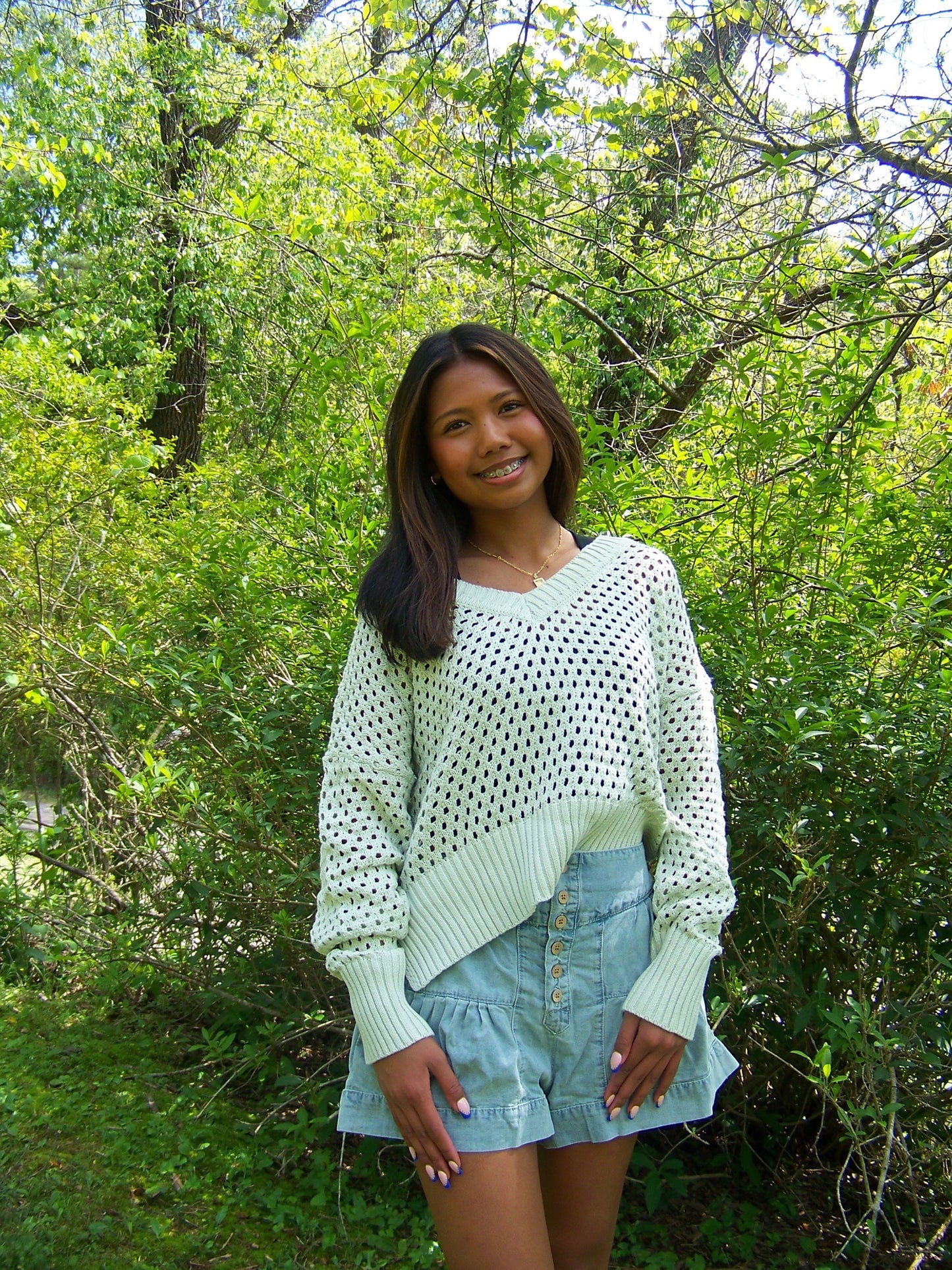 Mint Crotchet Top