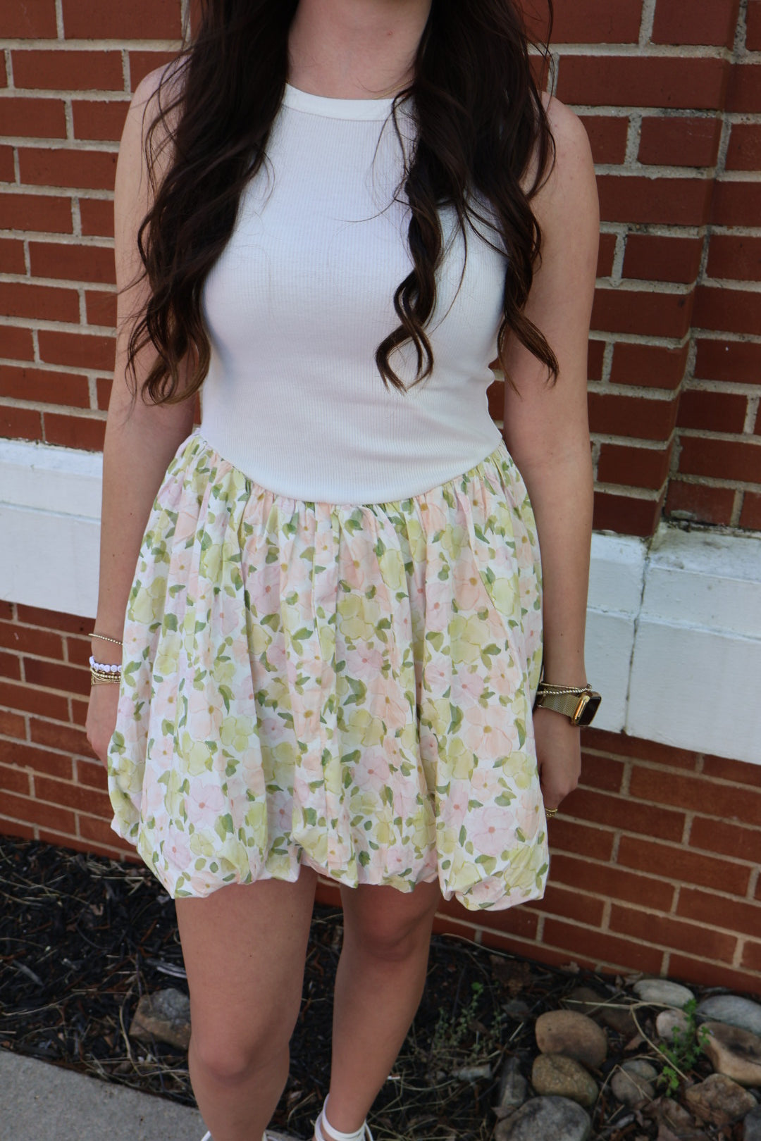 Floral Ballon Dress