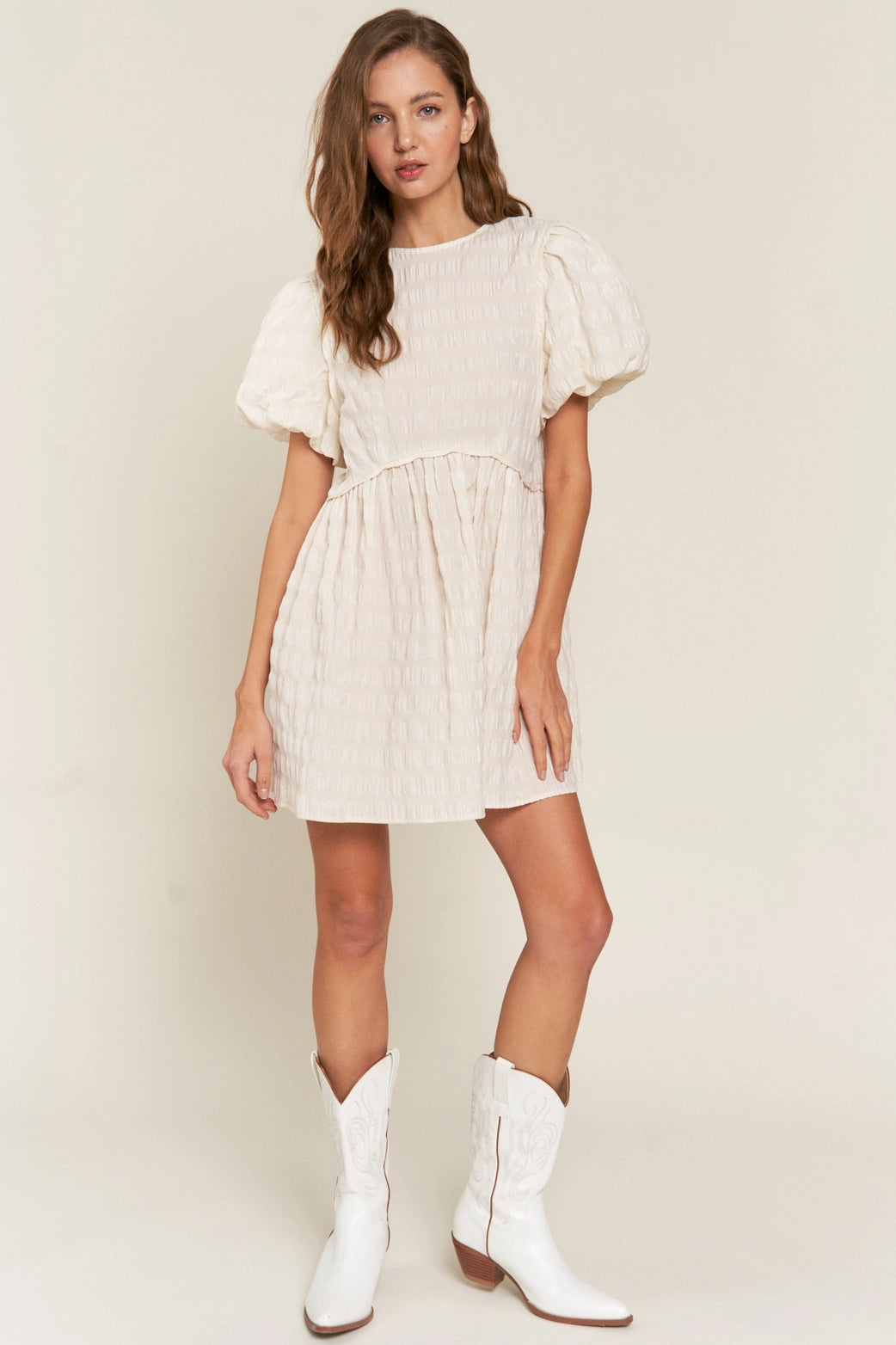 Ivory babydoll dress