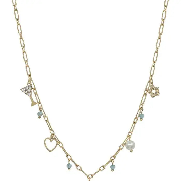 Mint Charm Necklace