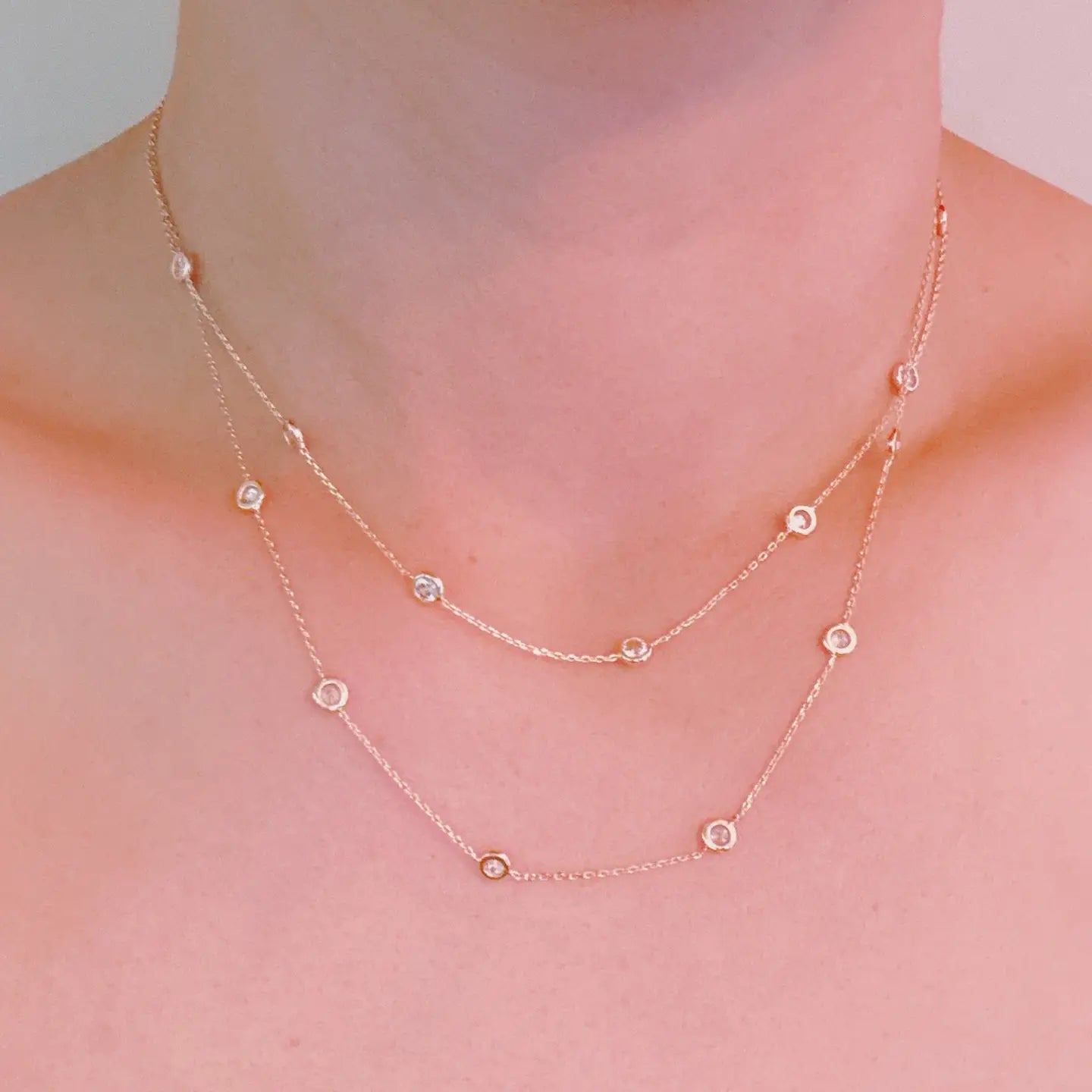 Crystal Layered Necklace
