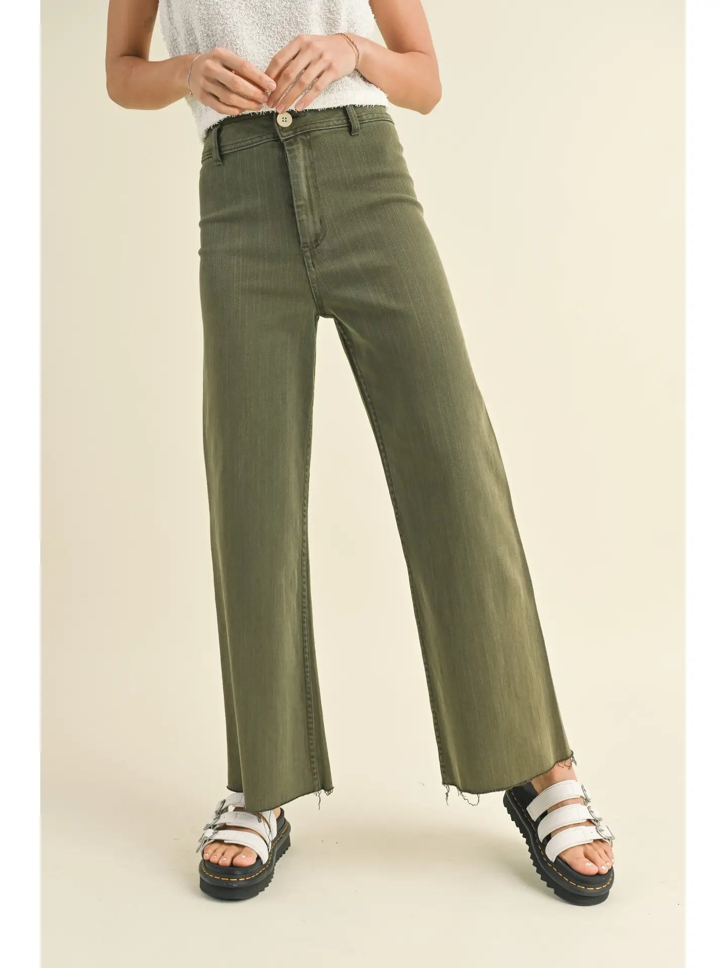 Faded Olive Straight Leg