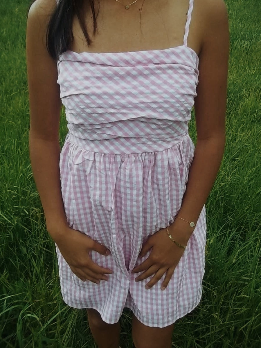 Pink Gingham Dress