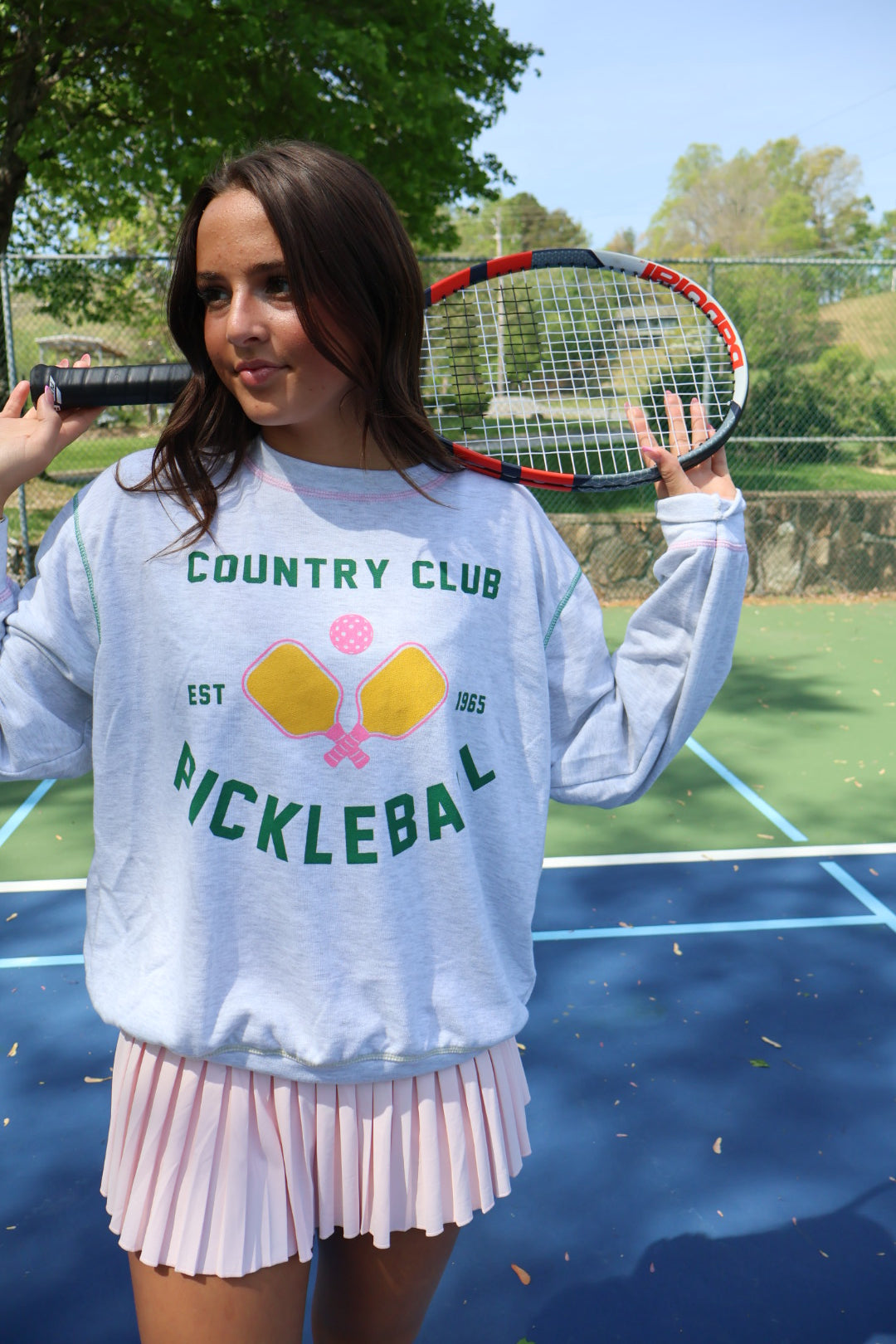 Pickle Ball Graphic Sweatshirt