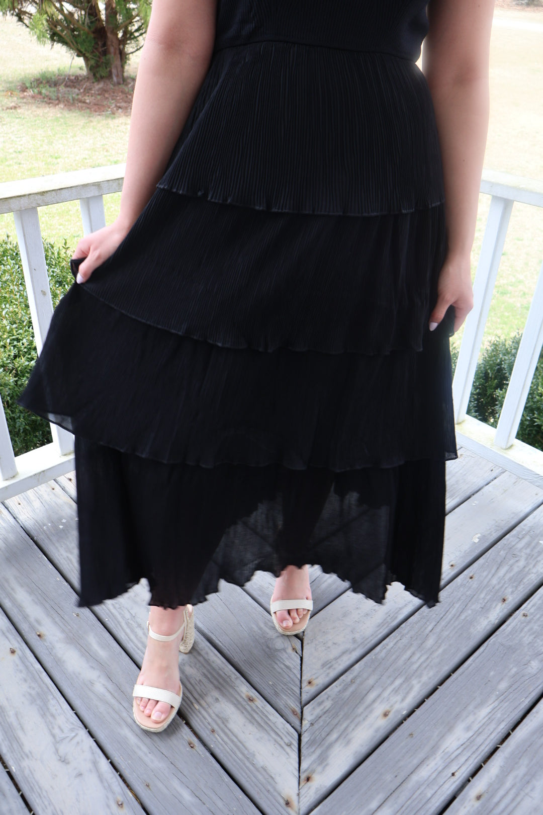 Pleating Midnight Dress