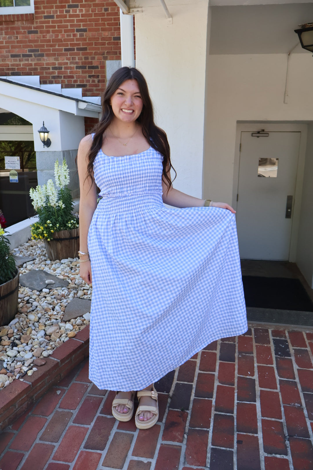 Blue Gingham Dress