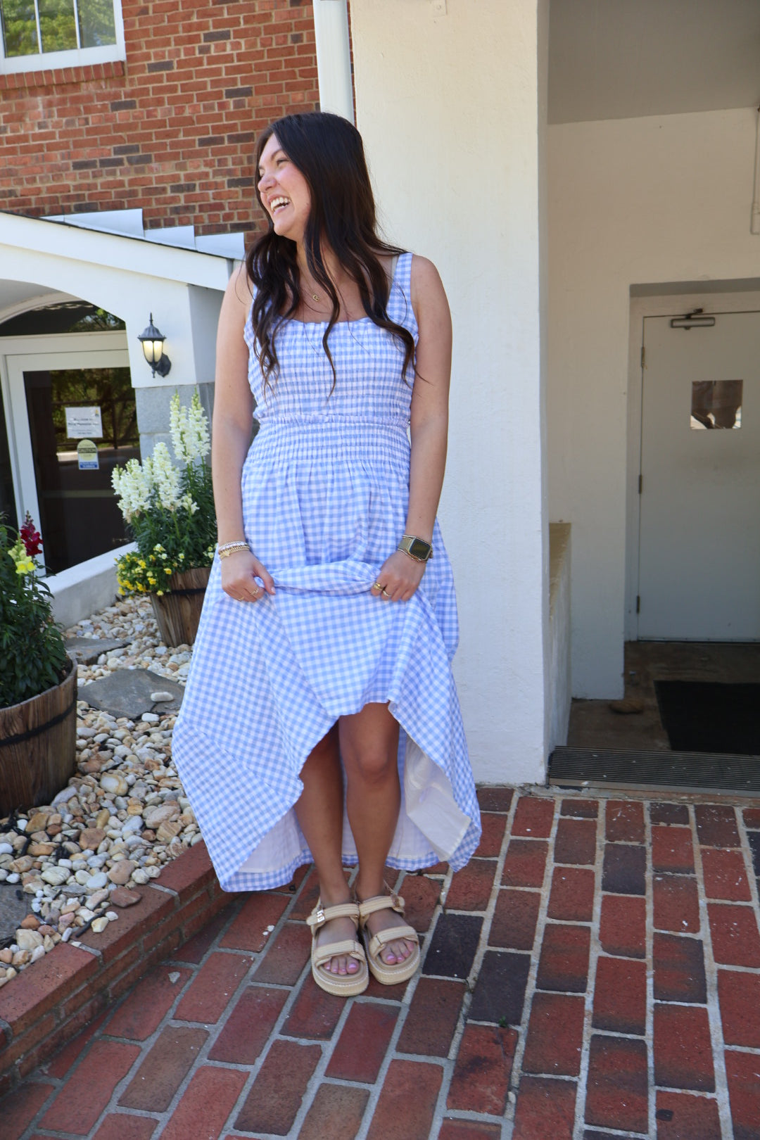 Blue Gingham Dress