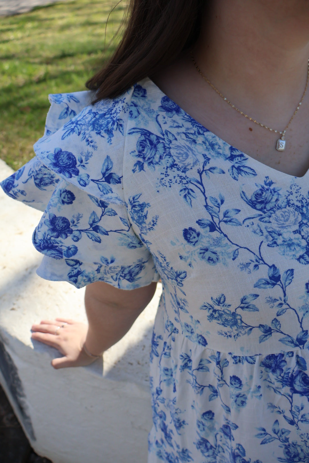 Blue Floral Dress