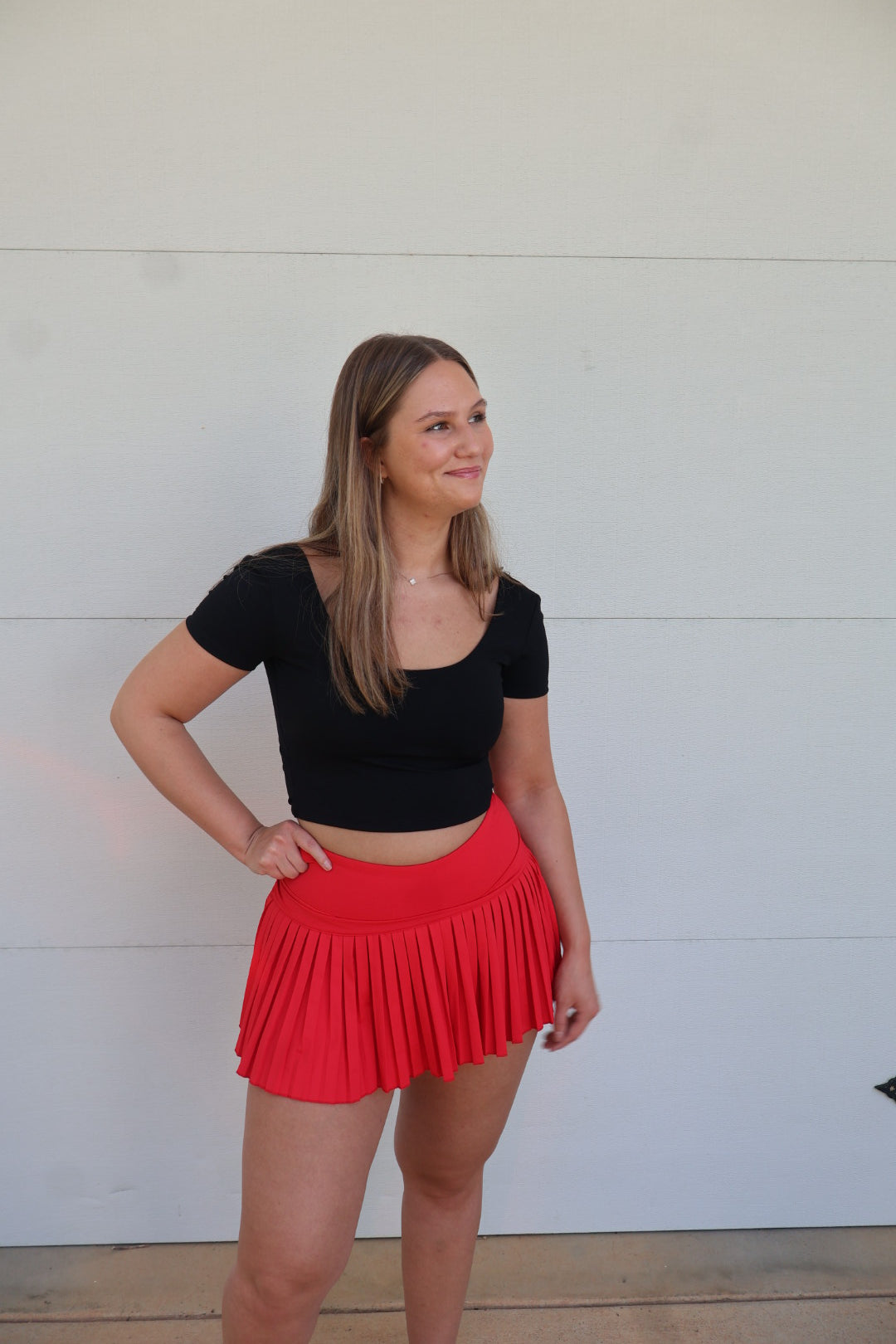 Red Skort