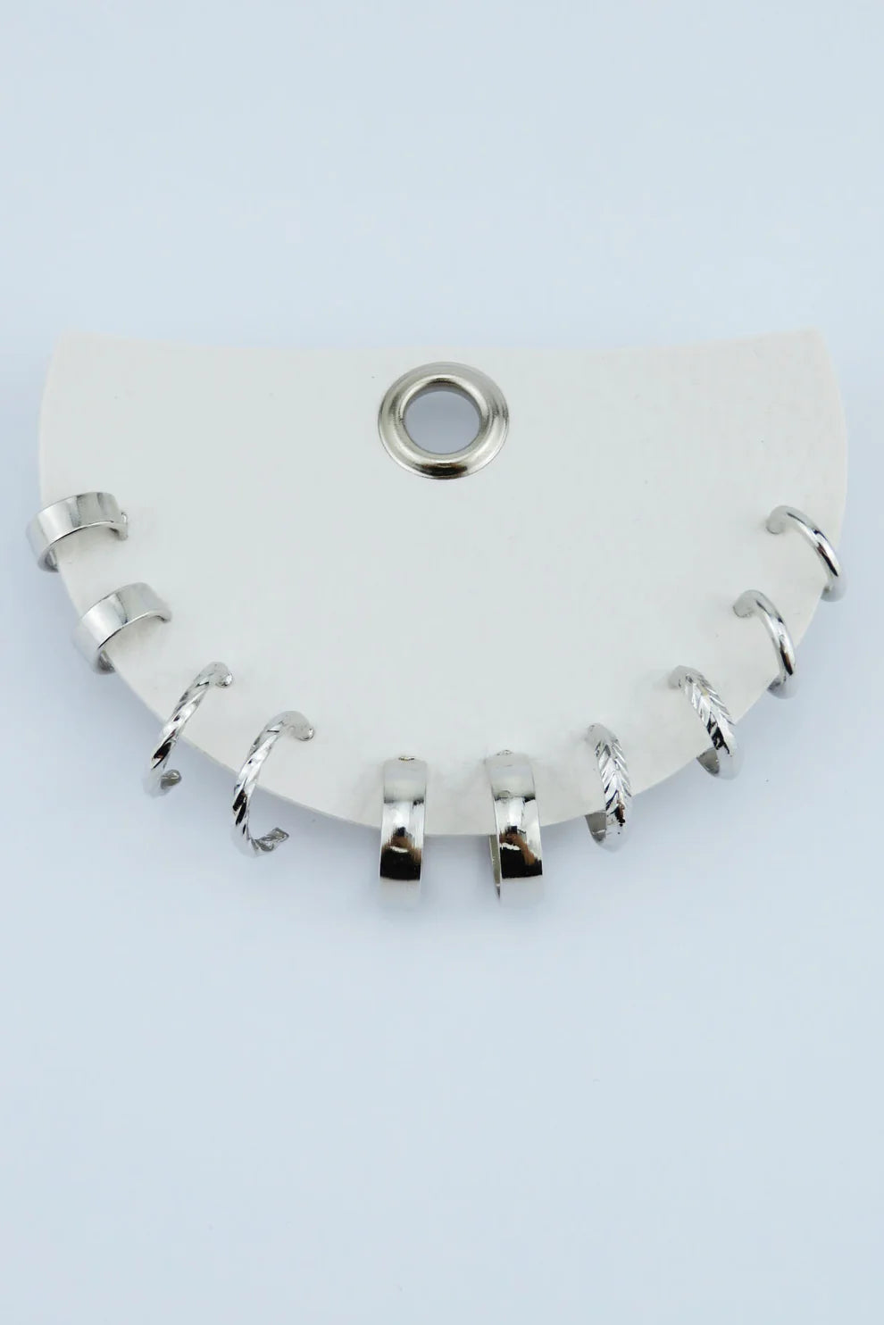 Silver Set Small Hoops