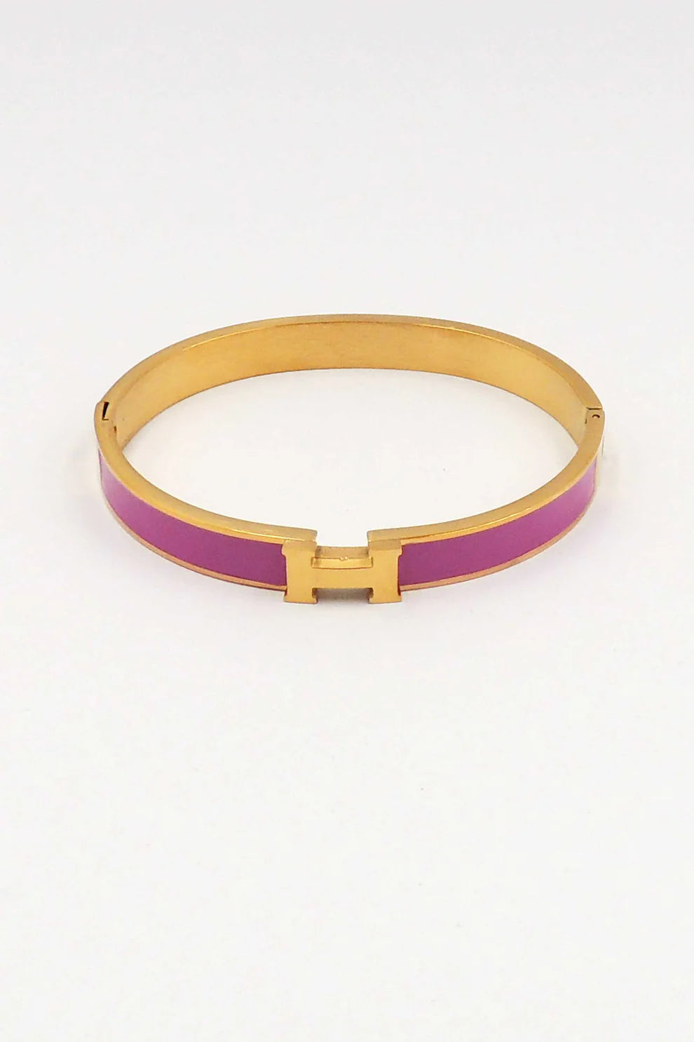 Waterproof Stainless Steel Gold H Hot pink