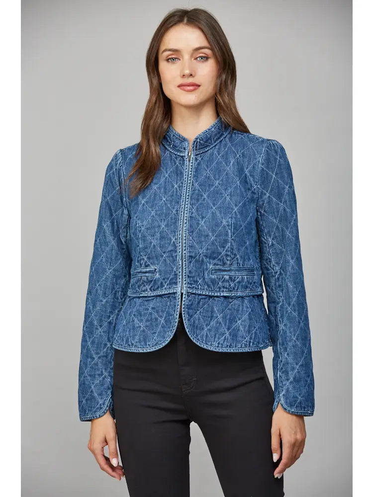 Denim Quilted Jacket