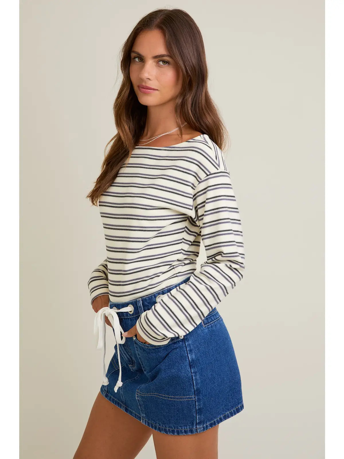 The Lila Stripe Top