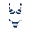 Blue and White Bikini