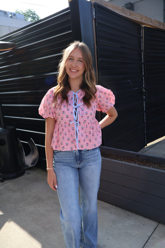 Floral Bubble Top