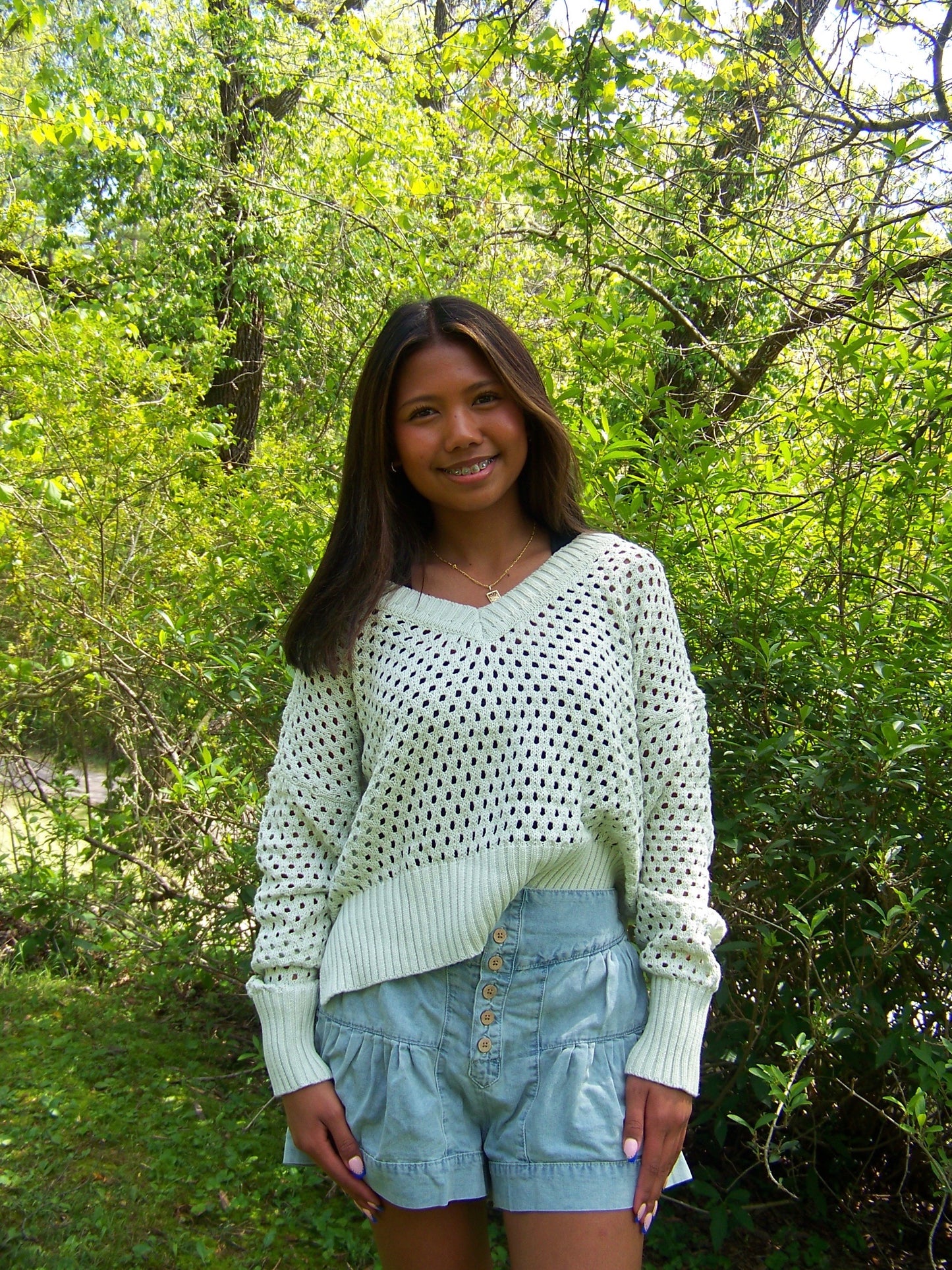Mint Crotchet Top
