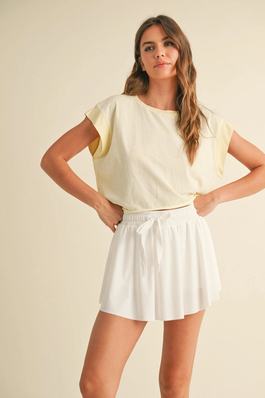 Cutout Back Tee
