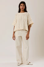 Polka dot wide-leg Pants