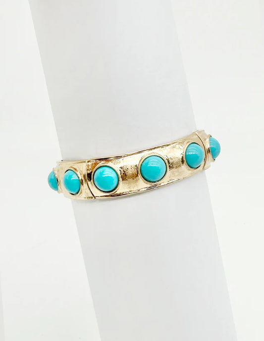 Worn Gold Stretch Teal