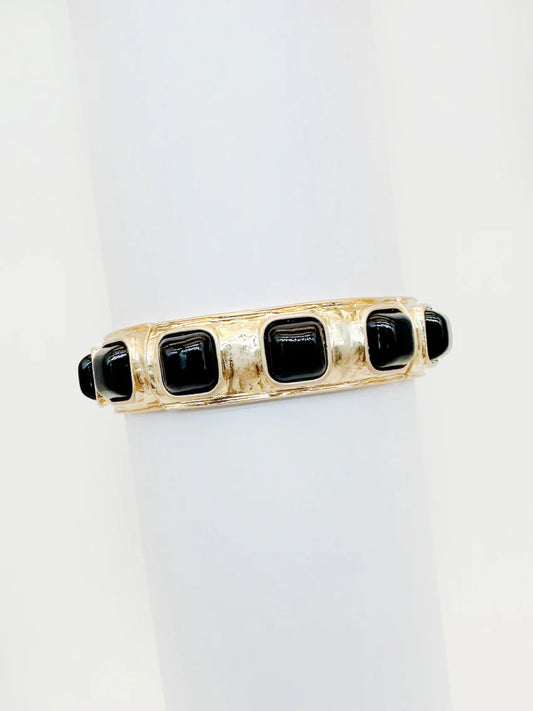 Hammerd Gold Stretch Bracelet Black