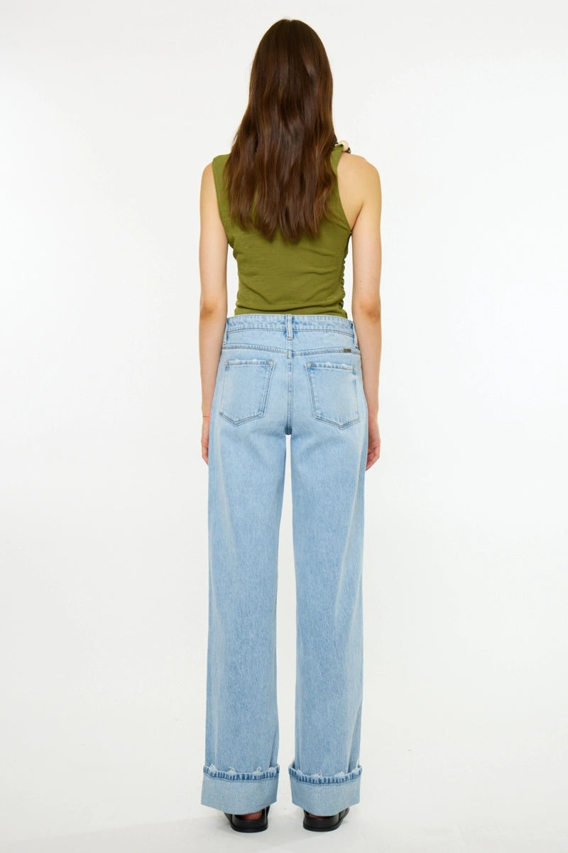 Low Rise Straight Jeans Kan can