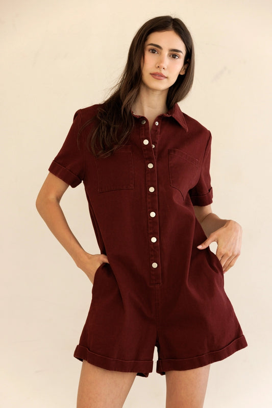 Wine Utility Romper