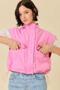 Pink Puffer Vest