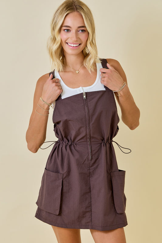 Chocolate Overall Dress