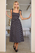 Polka Dot Midi Dress