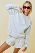 Heather Grey Mockneck set