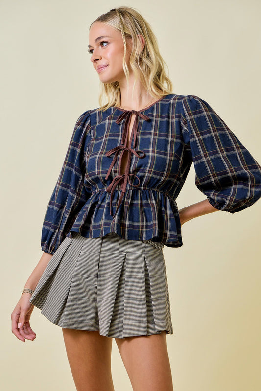 Plaid Top