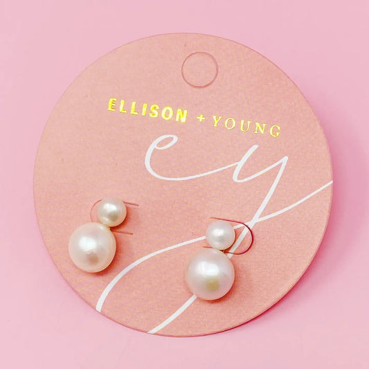 Double Pearl Earringa