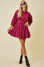 Zip up Mini Dress