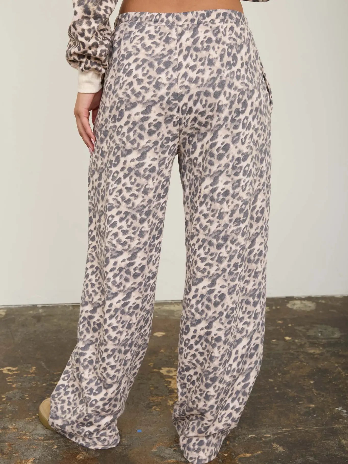 Leopard Drawstring Pants