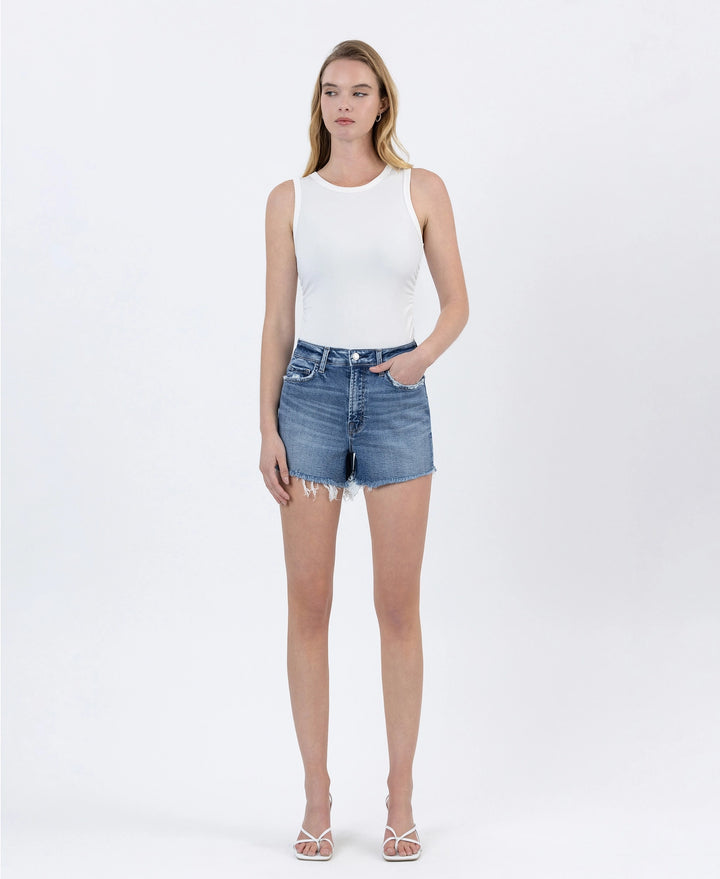 HR Frayed Jean Shorts