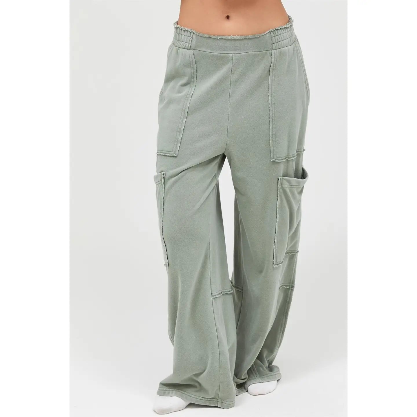 Washed Cargo Lounge Pants