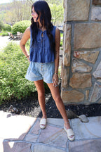 Chambray Shorts