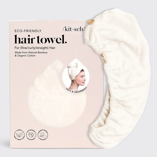 Quick Dry Hair Towel Ivory