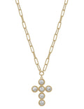 Cross Pearl Necklace