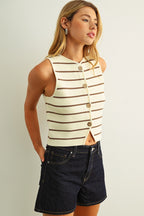 The Madison Stripe Vest