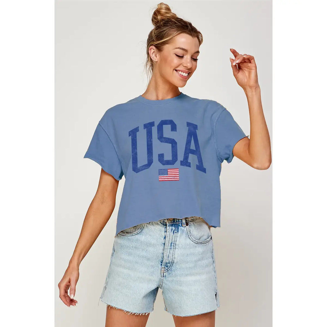 USA Vintage Crop Blue