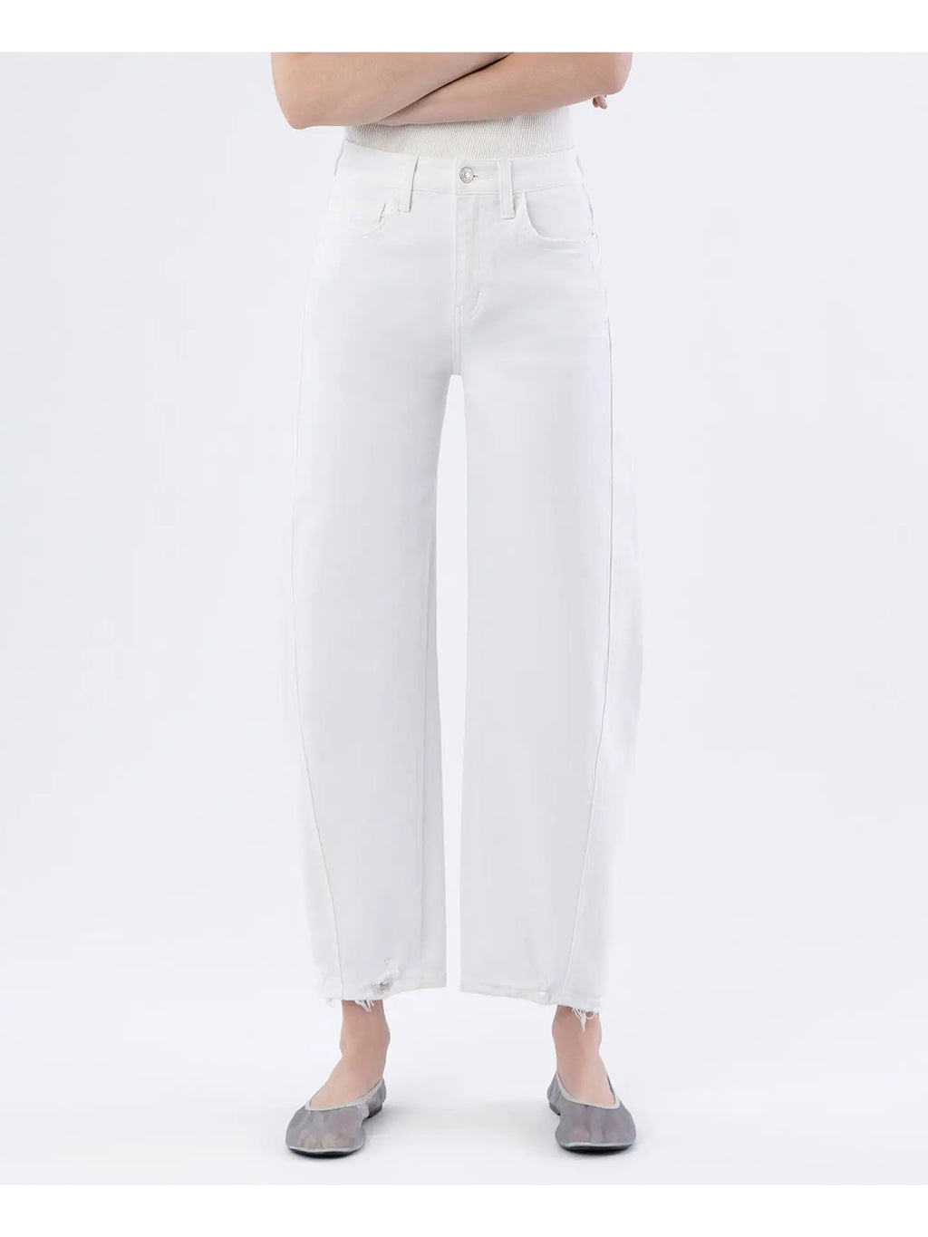 White Barrel Jeans