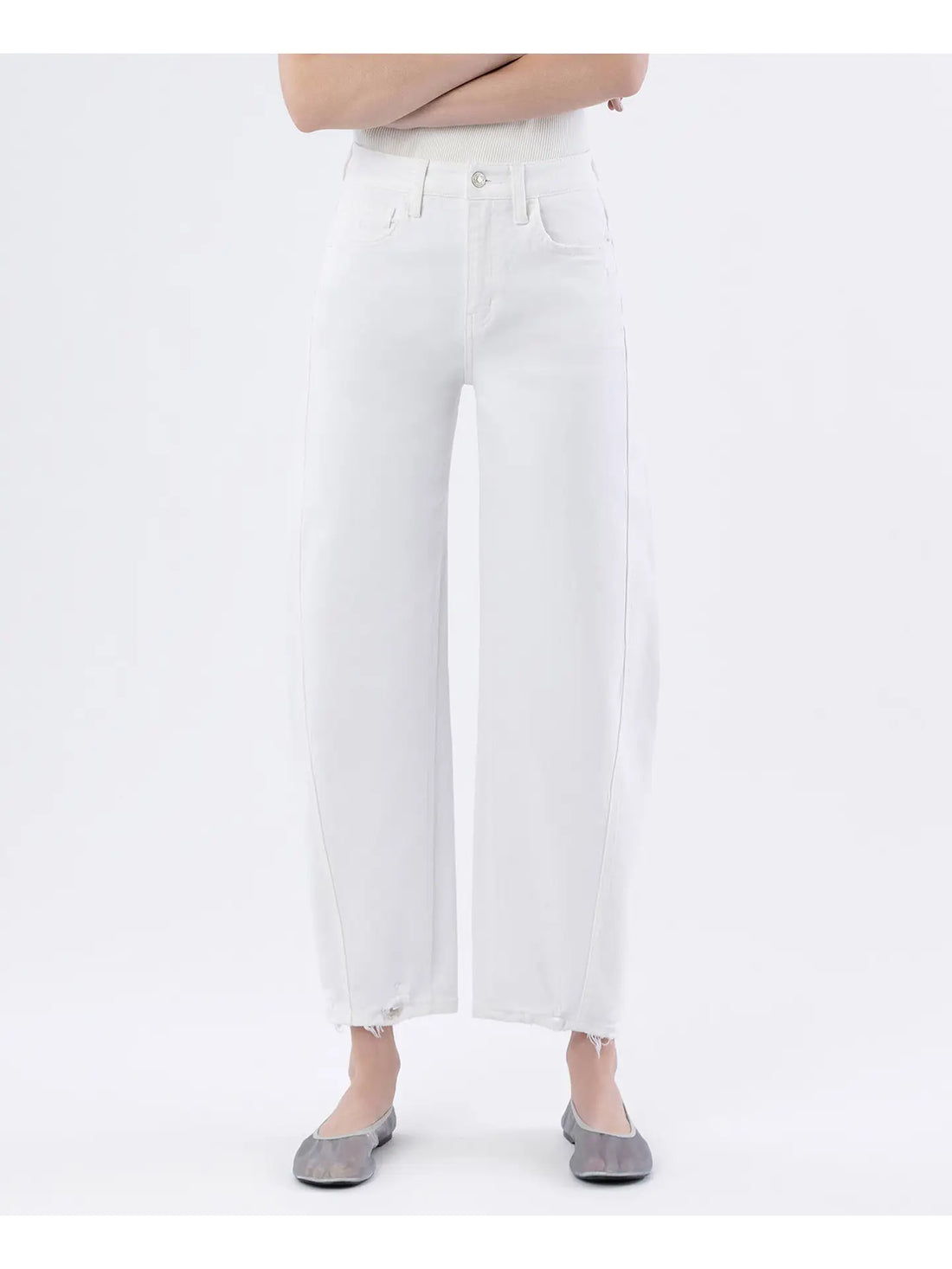 White Barrel Jeans